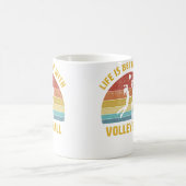 Life Is Better With Volleyball Saying Volleyball T Kaffeetasse (Mittel)