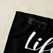 Life is better with yoga custom beach towel gift strandtuch (Beispiel)
