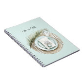 Life is Chic Tropischer Tischsetting Notizblock (Rechte Seite)