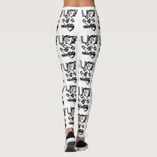 Life Is Colourful - Designerlogo Leggings (Rückseite)