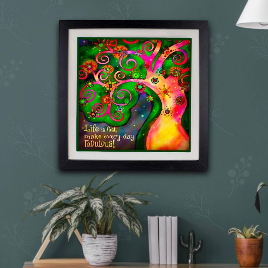 "Life is fast" Inspirivity Foto Print