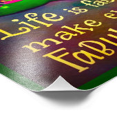 "Life is fast" Inspirivity Foto Print (Ecke)