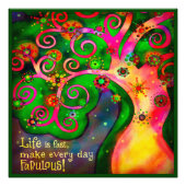 "Life is fast" Inspirivity Foto Print (Vorne)