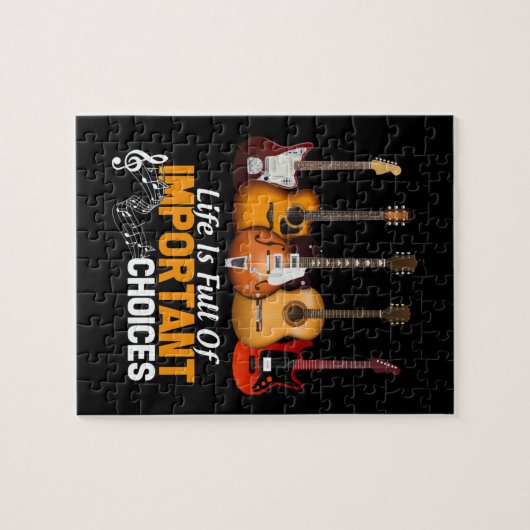 Life is full of important choice guitar puzzle (Horizontal)