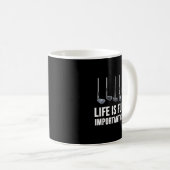 Life Is Full Of Imrtant Choices Golf Christmas  Kaffeetasse (VorderseiteRechts)
