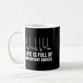Life Is Full Of Imrtant Choices Golf Christmas  Kaffeetasse (Links)