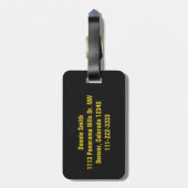 Life is Golf Cart Personalisiert Bag Tag Gepäckanhänger (Rückseite vertikal)