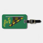 Life is Golf Flag Personalisiert Bag Tag Gepäckanhänger (Vorderseite horizontal)