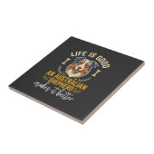 Life Is Good Australian Shepherd Hundeknochen Fliese (Seite)