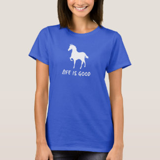 LIFE IS GOOD, HORSE TEE, GIRLS T-Shirt