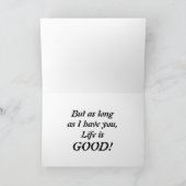 Life is GOOD! Karte (Innenseite)