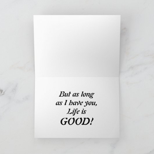 Life is GOOD! Karte (Innenseite)