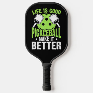 Life Is Good Pickleball Grün Weiße Bold Schläger