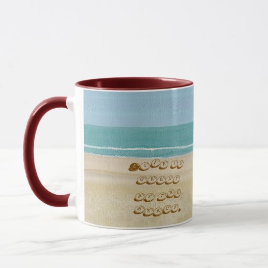 Life is great at the beach, beach mugs tasse (Links)