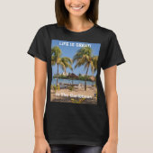 Life is Great Caribbean Jungfrau Islands Beach T-Shirt (Vorderseite)
