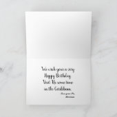 Life is Great Islands Beach Caribbean Geburtstag Karte (Innenseite)