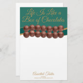 Life Is Like a Box of Chocolates Briefpapier (Vorne/Hinten)