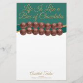 Life Is Like a Box of Chocolates Briefpapier (Vorderseite)