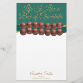 Life Is Like a Box of Chocolates Briefpapier
