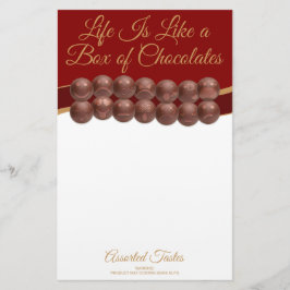 Life Is Like a Box of Chocolates Briefpapier