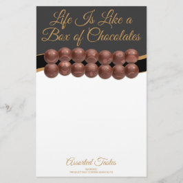 Life Is Like a Box of Chocolates Briefpapier