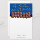 Life Is Like a Box of Chocolates Briefpapier (Vorne/Hinten)