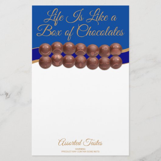 Life Is Like a Box of Chocolates Briefpapier (Vorderseite)