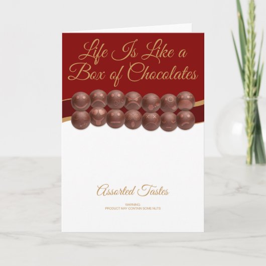 Life Is Like a Box of Chocolates Karte (Vorderseite)