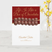 Life Is Like a Box of Chocolates Karte (Gelbe Blume)