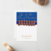 Life Is Like a Box of Chocolates Mitteilungskarte (Vorderseite/Rückseite Beispiel)