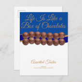 Life Is Like a Box of Chocolates Postkarte (Vorne/Hinten)
