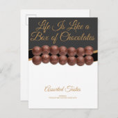 Life Is Like a Box of Chocolates Postkarte (Vorne/Hinten)