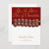 Life Is Like a Box of Chocolates Postkarte (Vorne/Hinten)