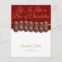 Life Is Like a Box of Chocolates Postkarte