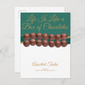Life Is Like a Box of Chocolates Postkarte (Vorne/Hinten)