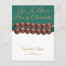 Life Is Like a Box of Chocolates Postkarte