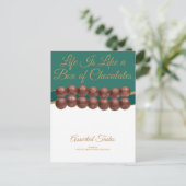 Life Is Like a Box of Chocolates Postkarte (Stehend Vorderseite)