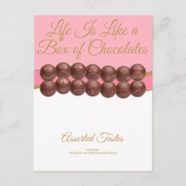 Life Is Like a Box of Chocolates Postkarte