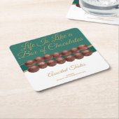 Life Is Like a Box of Chocolates Rechteckiger Pappuntersetzer (angewinkelt)
