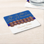 Life Is Like a Box of Chocolates Rechteckiger Pappuntersetzer (angewinkelt)