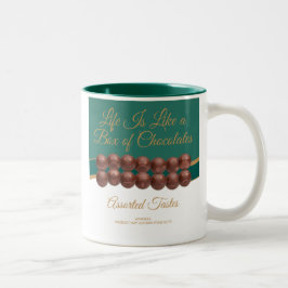 Life Is Like a Box of Chocolates Zweifarbige Tasse