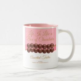 Life Is Like a Box of Chocolates Zweifarbige Tasse