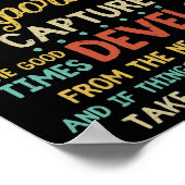 Life Is Like A Camera Focus On What's Important Poster (Ecke)