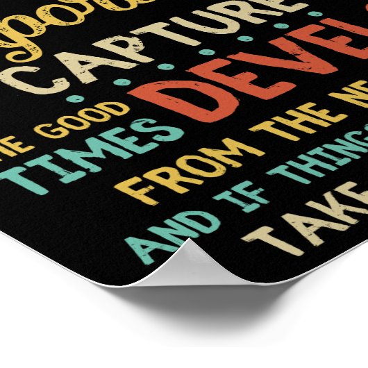 Life Is Like A Camera Focus On What's Important Poster (Ecke)