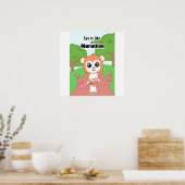 Life is like a marathon Wall art Poster (Küche)