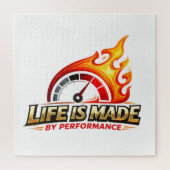 Life Is Made By Performance Flame Speedometer  Puzzle (Vertikal)