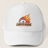 Life Is Made By Performance Flame Speedometer  Truckerkappe (Vorderseite)