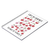 Life Is Short Make It Sweet Quote Boho Wildflower  Notizblock (Linke Seite)