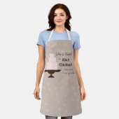 "Life is Short so Eat Cake" Slogan  Schürze (Getragen)