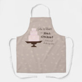 "Life is Short so Eat Cake" Slogan  Schürze (Vorderseite)